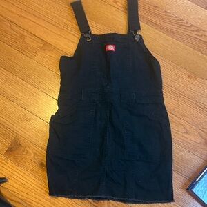 Black Denim Overalls